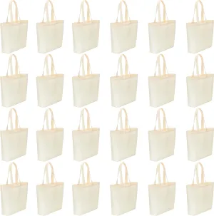 24 Pack: Reusable Tote Bag