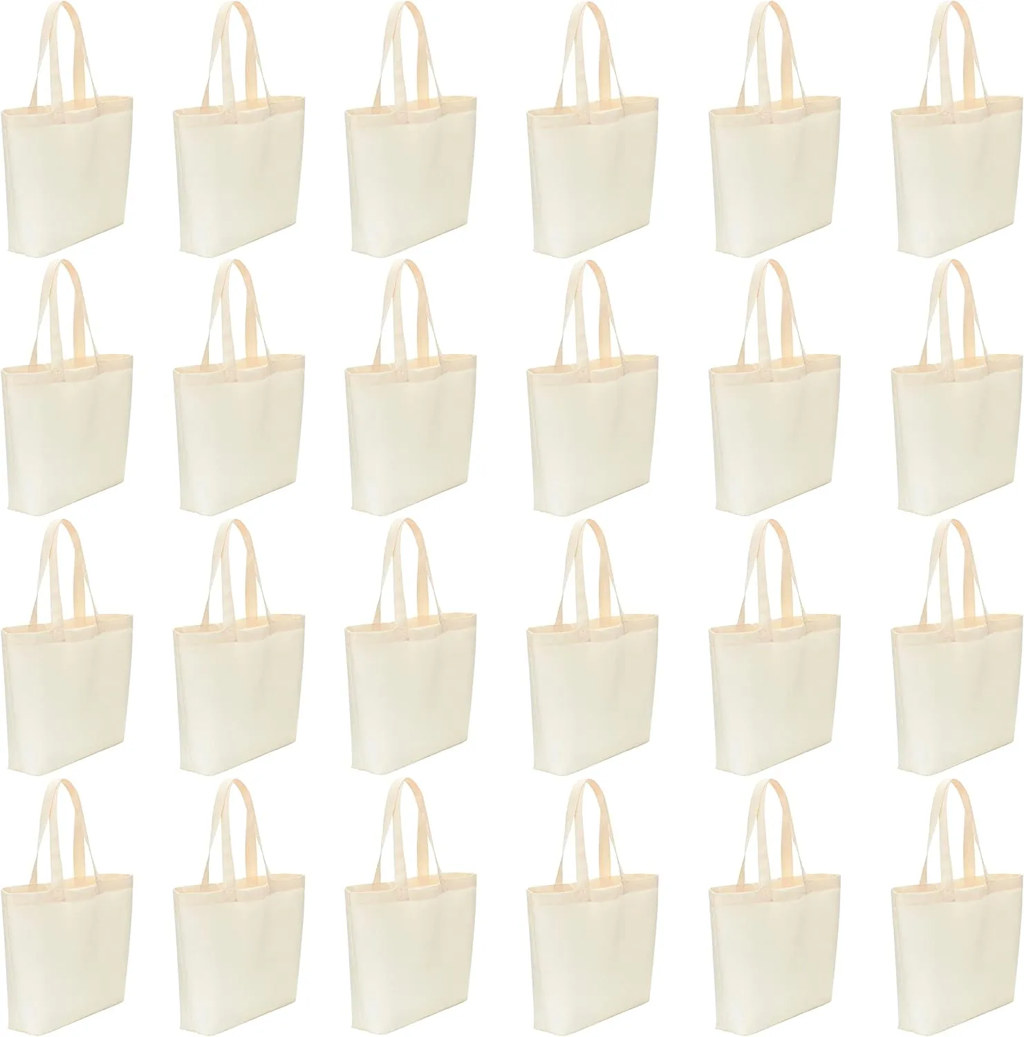 24 Pack: Reusable Tote Bag