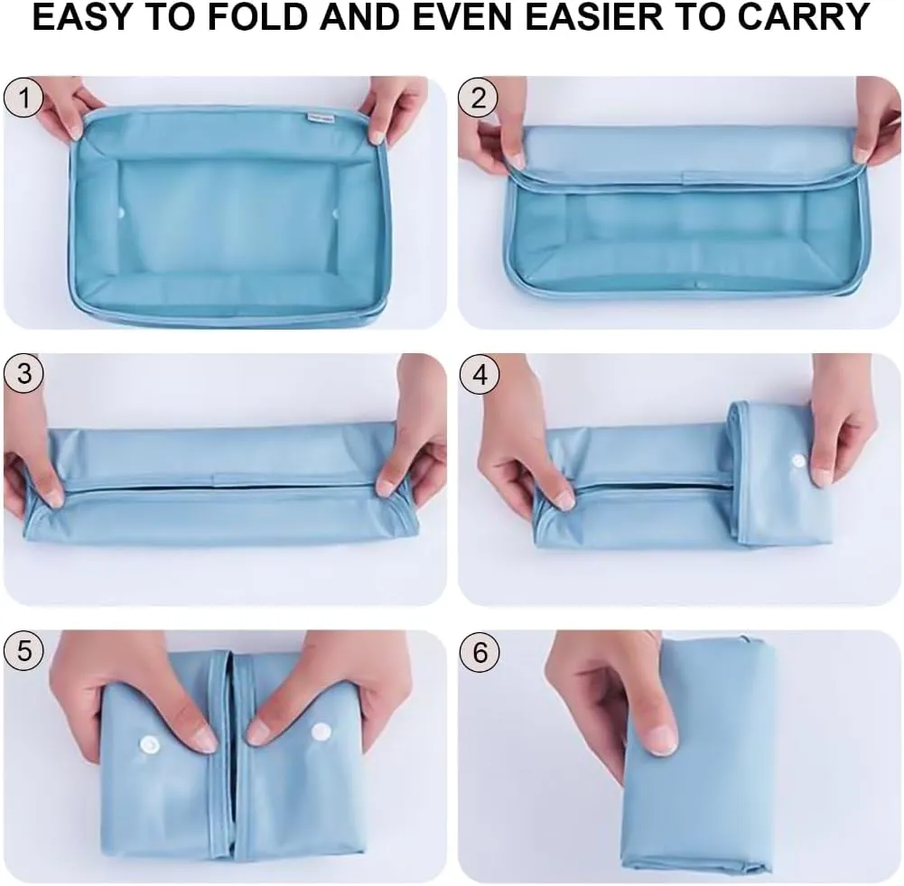 8x/Set Travel Organiser Packing Cubes Waterproof Suitcase Organiser for Woman