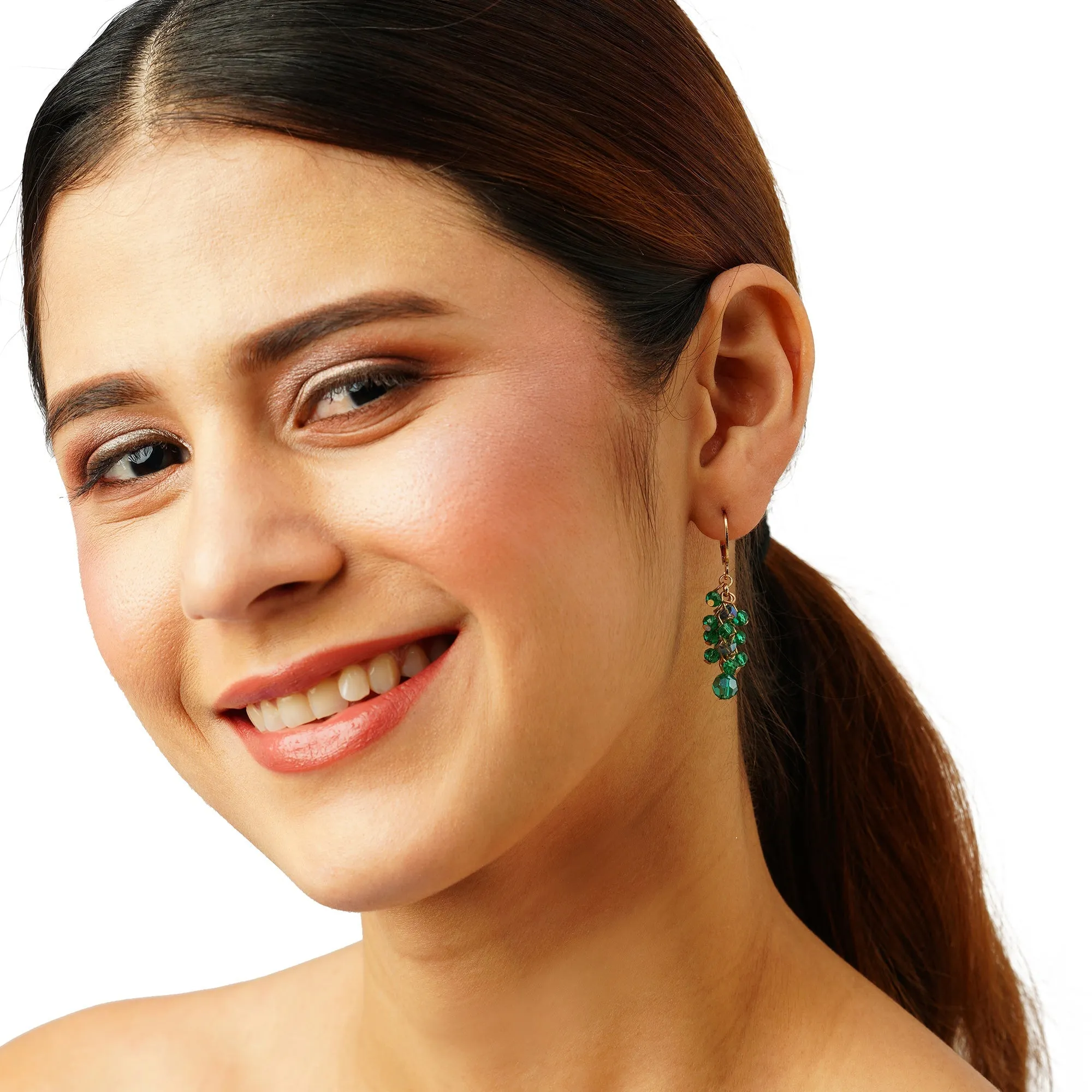 Accessorize London Women's Tiny Facet Bead Drop