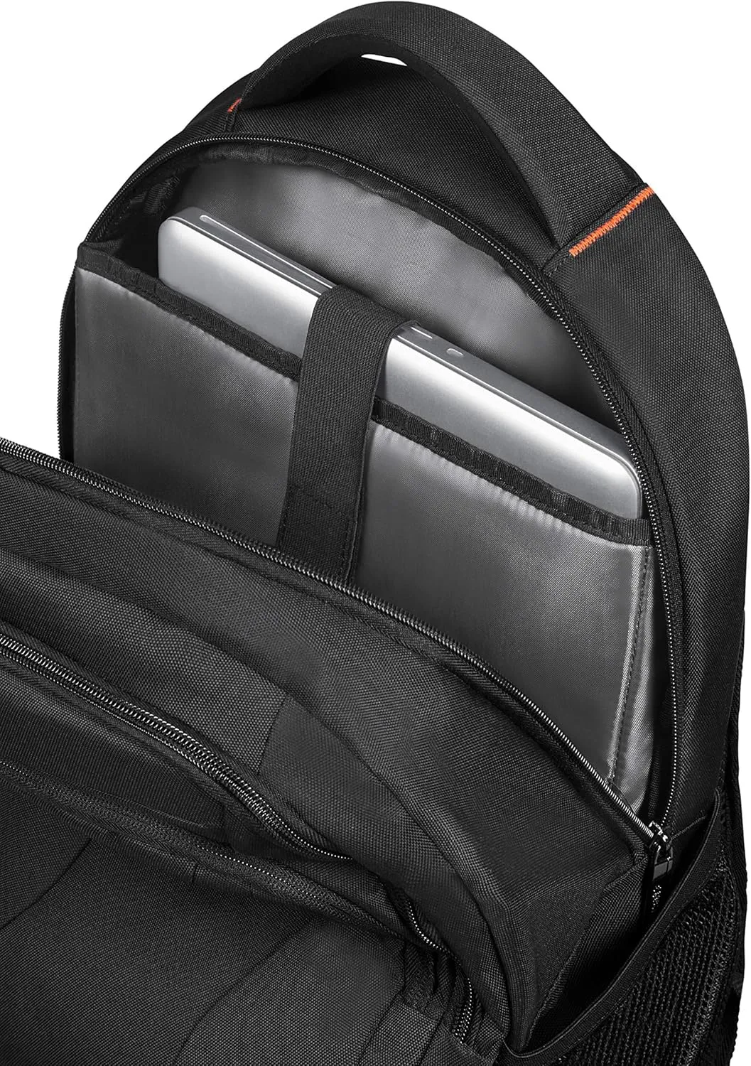 American Tourister Backpack M (15.6"), Black (Black/Orange)