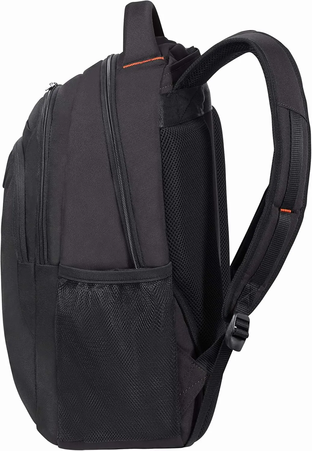 American Tourister Backpack M (15.6"), Black (Black/Orange)