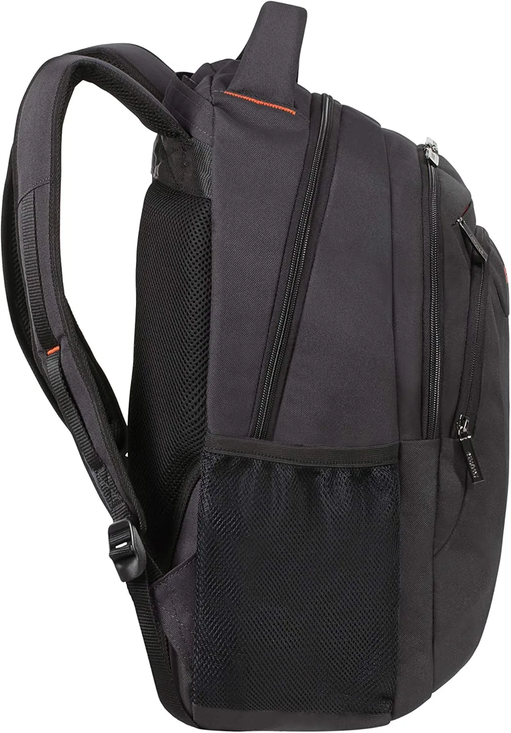 American Tourister Backpack M (15.6"), Black (Black/Orange)