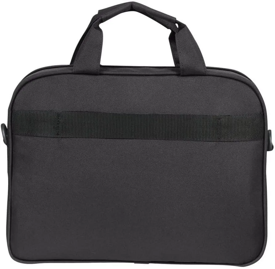 American Tourister Unisex Adult Briefcase, Black (Black/Orange), M (15.6 Inch)