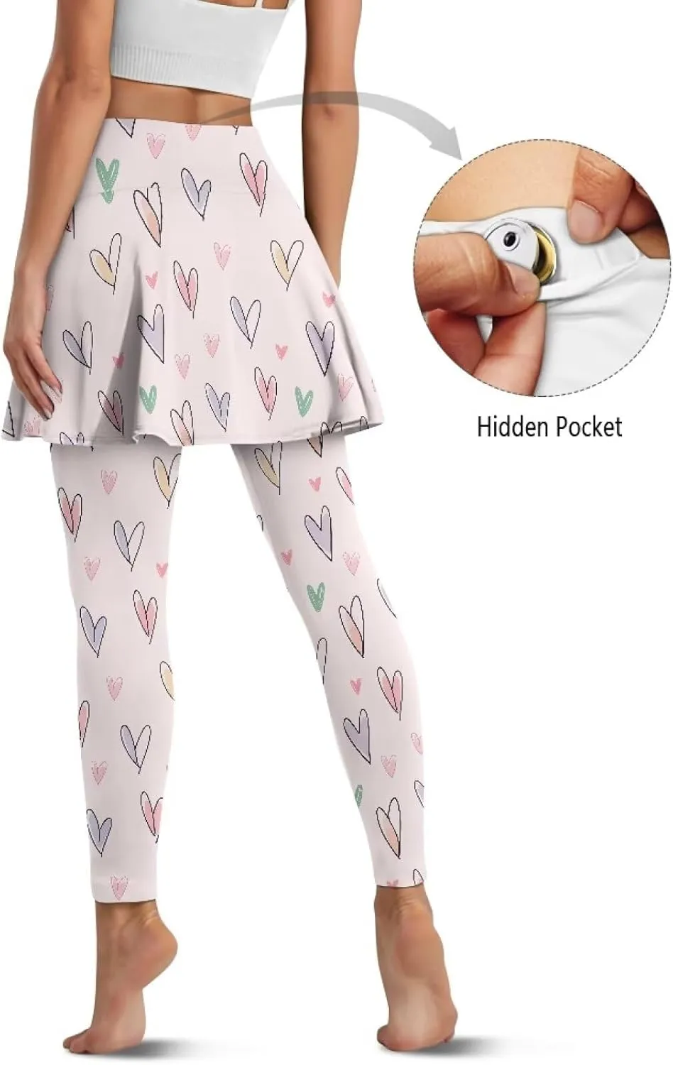 Athletic Skirt with Leggings 2025 Pickleball Clothes Gym Active with Back Pockets Spring Skirts