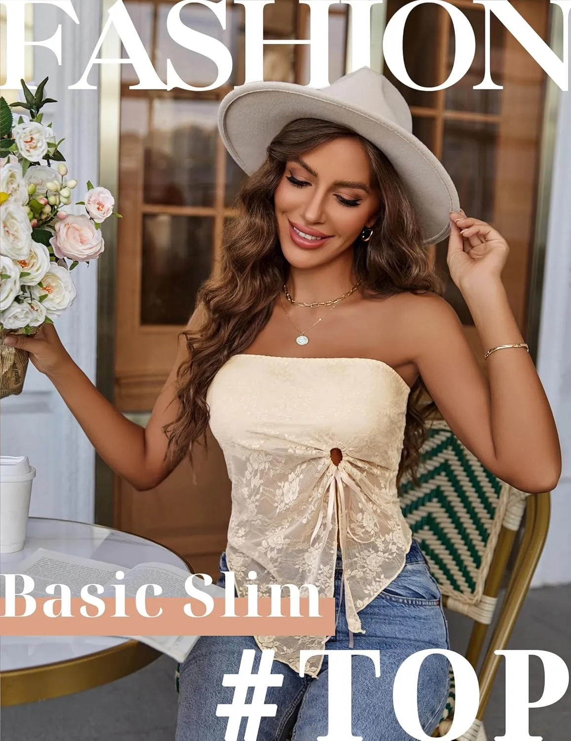 Avidlove Going Out Tops for Women Lace Camisole Y2k Tube Crop Tops Side Slit Bralettes Lingerie