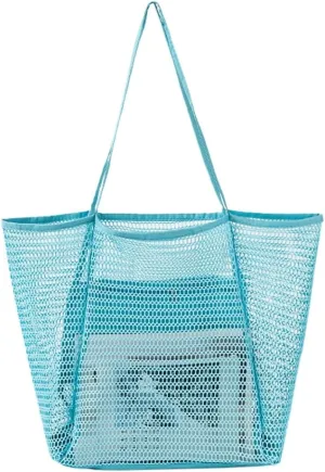 Beach Bags for Women Mesh Large Essentials Woven Vacation Purse Summer Totes Handbags accessories Gifts Shopping