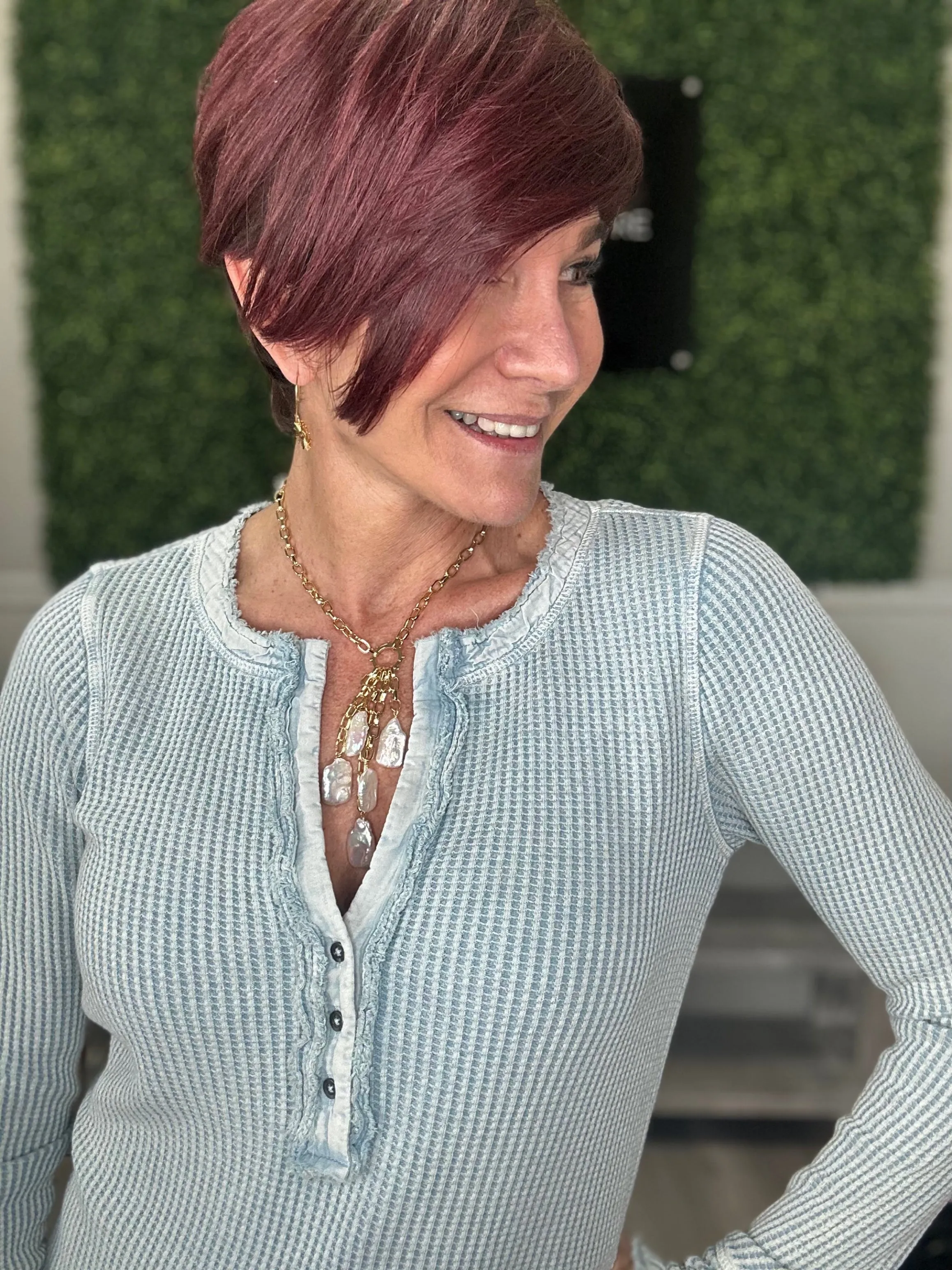 Brooks Button Top