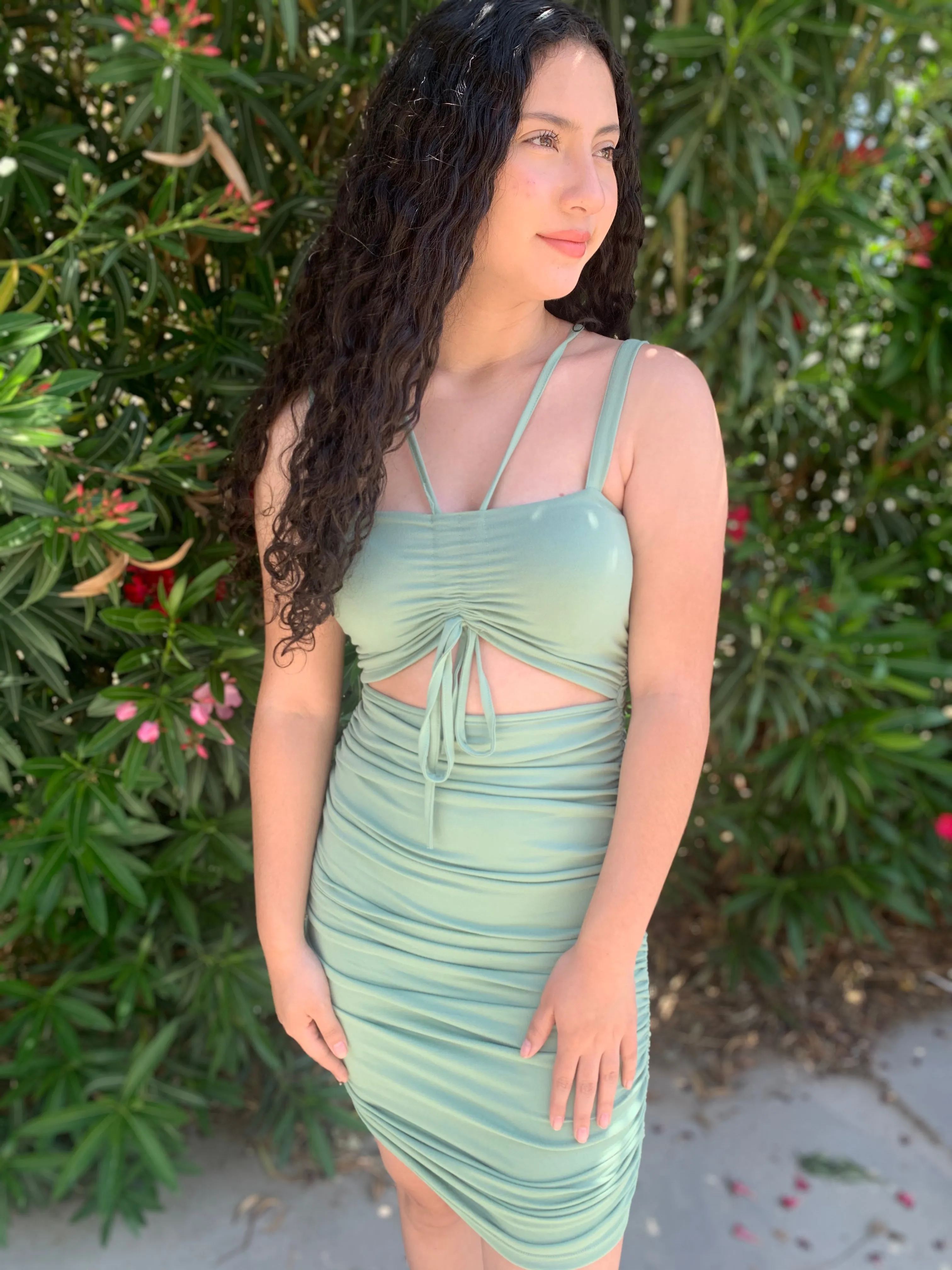 CANNES RUCHED DRESS