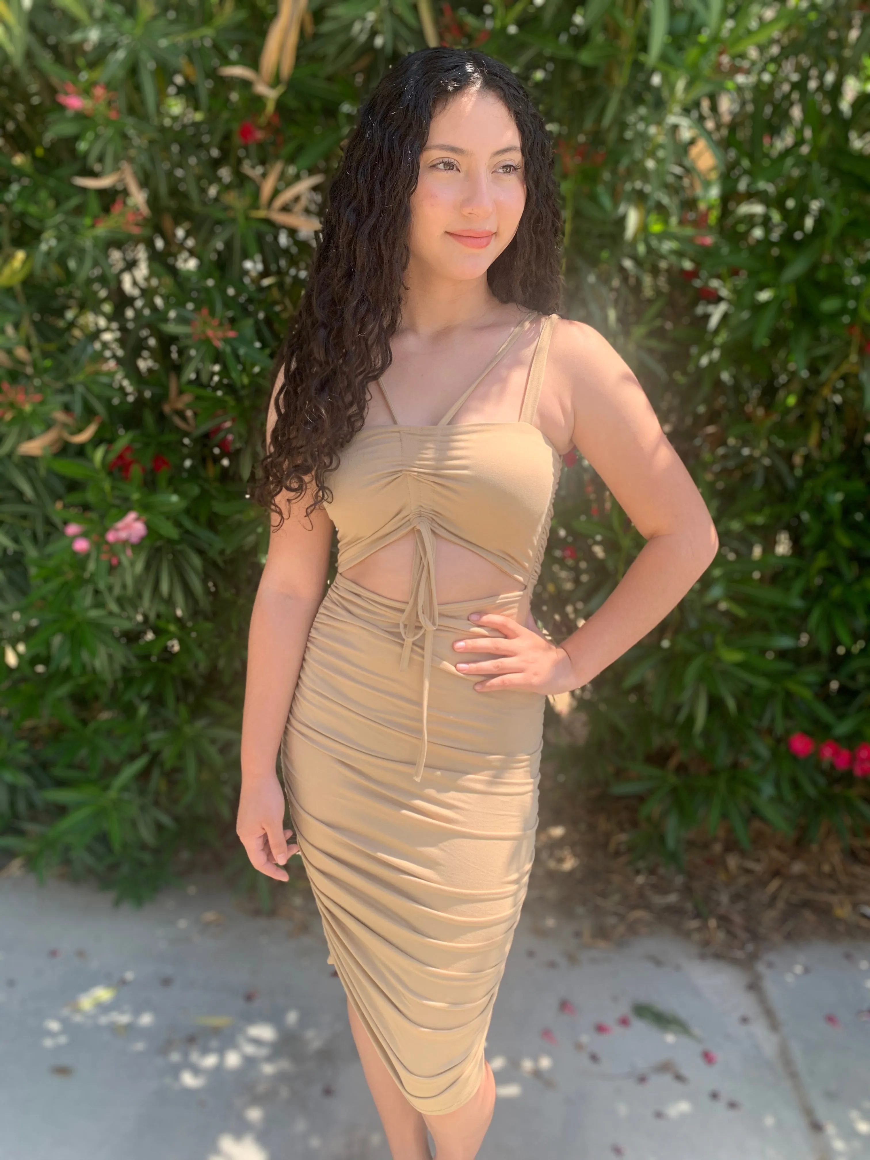 CANNES RUCHED DRESS