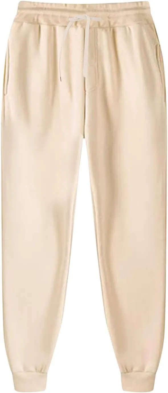 Cargo Work Pant Men Casual Pull On Pants Gym Sports Yoga Sweatpants Multiple Pockets Relaxed Fit Joggers