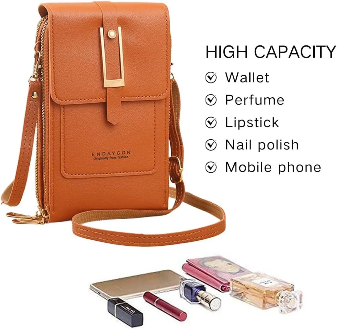 Crossbody Bags for Women, Small Touchscreen Purse, Trendy Shoulder Wallet with Card Slots