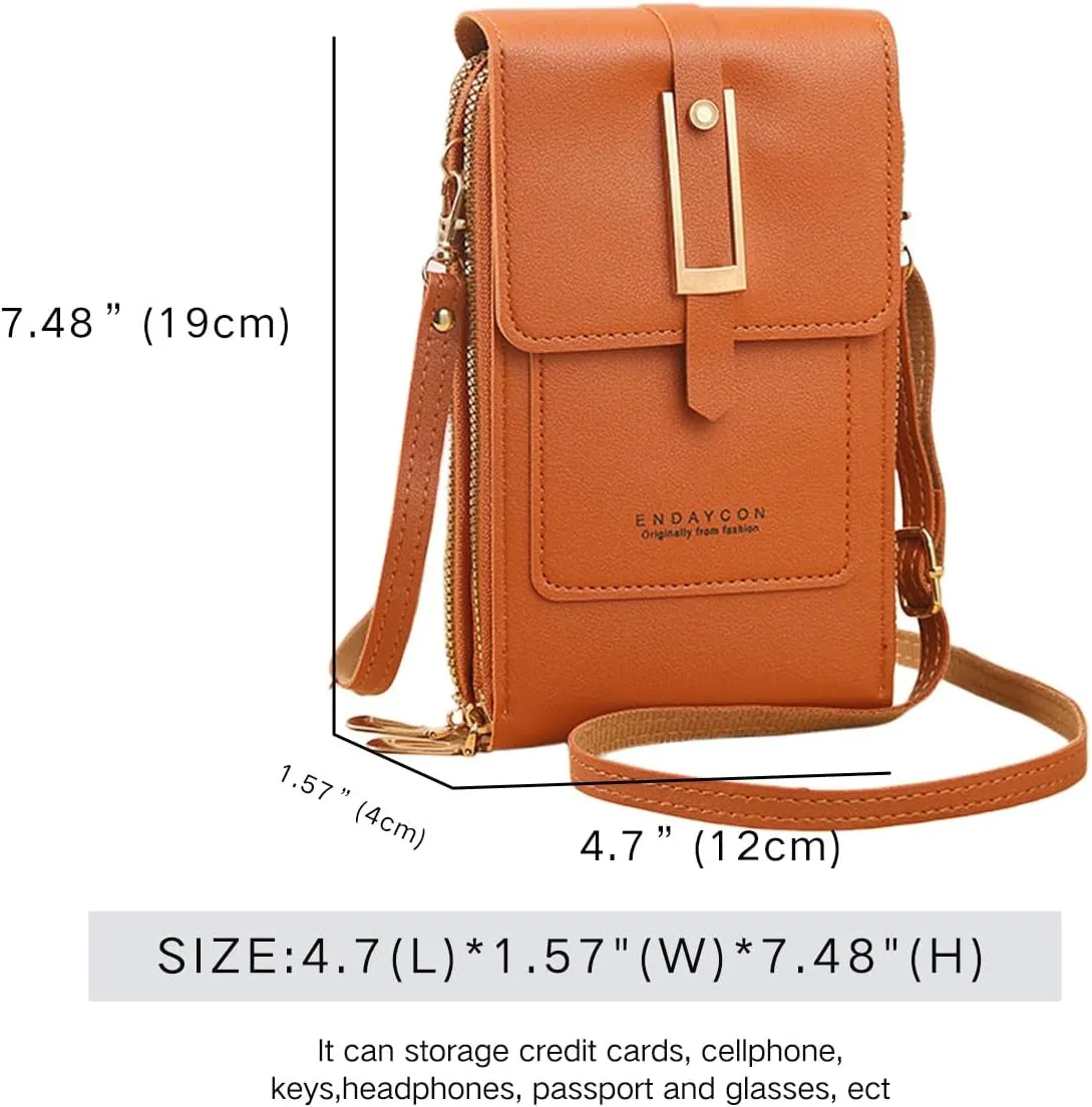 Crossbody Bags for Women, Small Touchscreen Purse, Trendy Shoulder Wallet with Card Slots