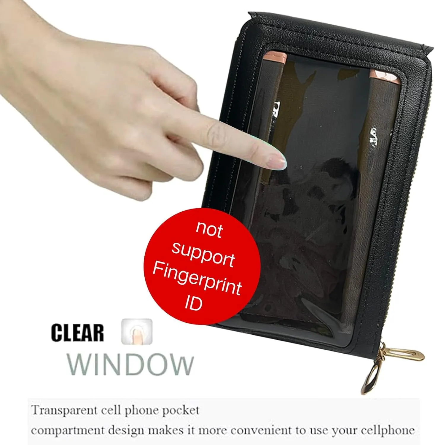 Crossbody Bags for Women, Small Touchscreen Purse, Trendy Shoulder Wallet with Card Slots