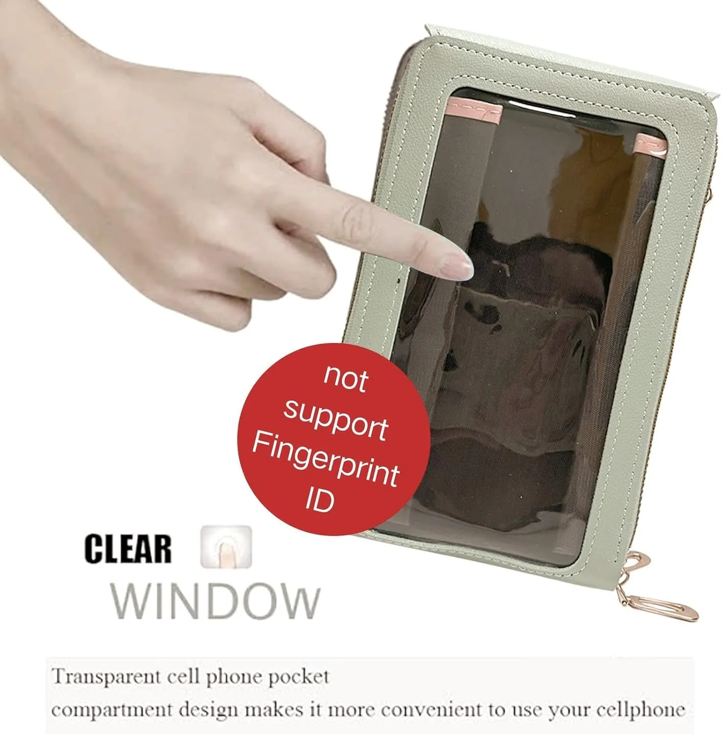 Crossbody Bags for Women, Small Touchscreen Purse, Trendy Shoulder Wallet with Card Slots
