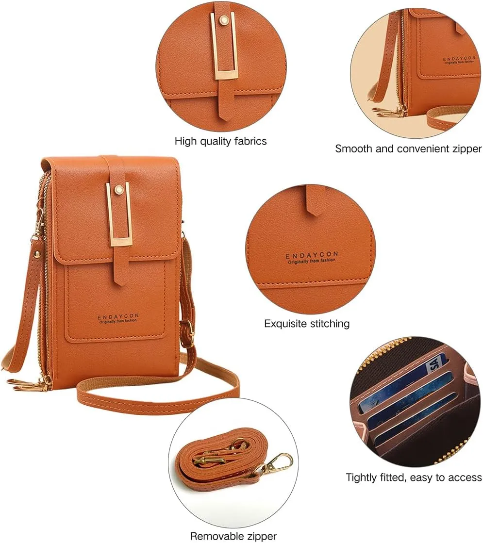 Crossbody Bags for Women, Small Touchscreen Purse, Trendy Shoulder Wallet with Card Slots