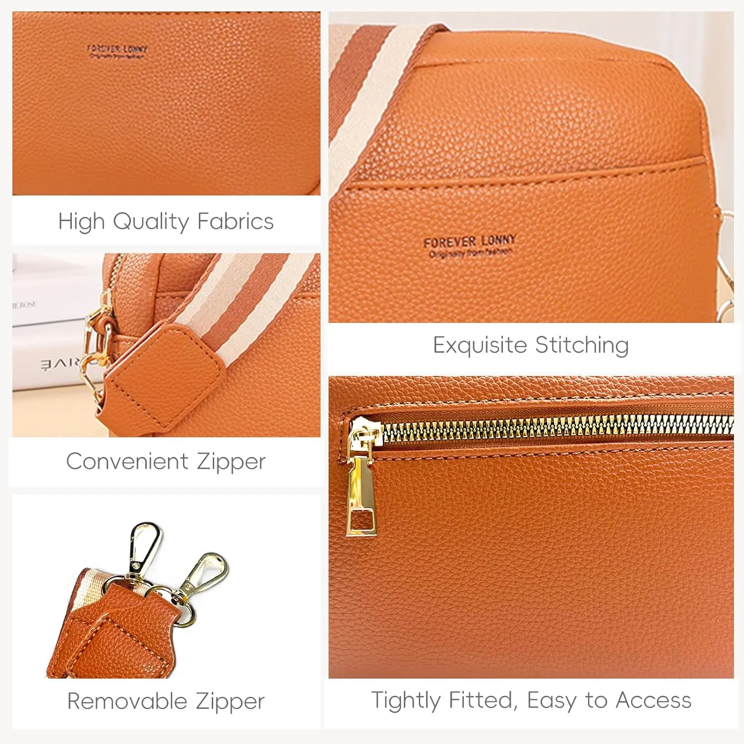 Crossbody Bags for Women, Trendy Shoulder Handbags, Satchel Purse Wallet with Adjustable Strap