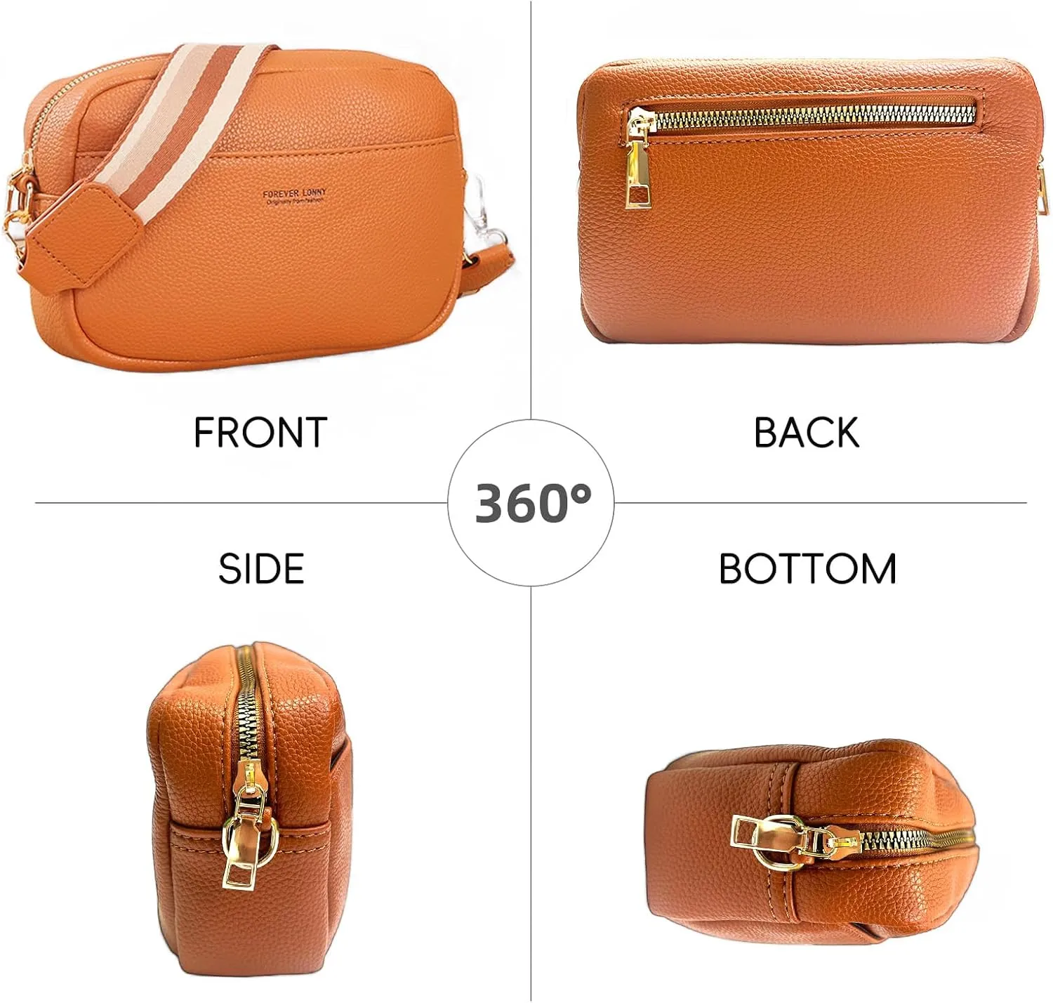 Crossbody Bags for Women, Trendy Shoulder Handbags, Satchel Purse Wallet with Adjustable Strap