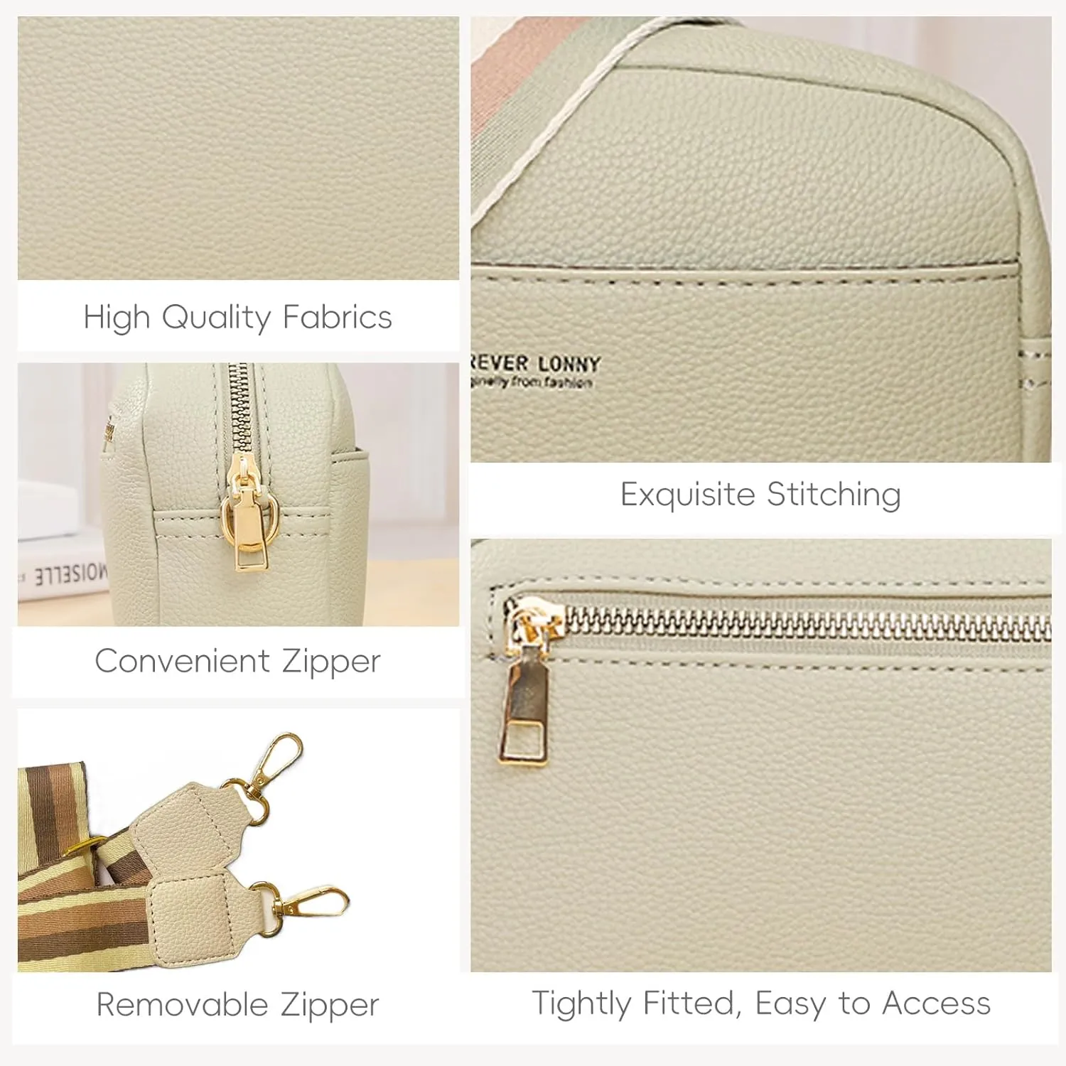 Crossbody Bags for Women, Trendy Shoulder Handbags, Satchel Purse Wallet with Adjustable Strap