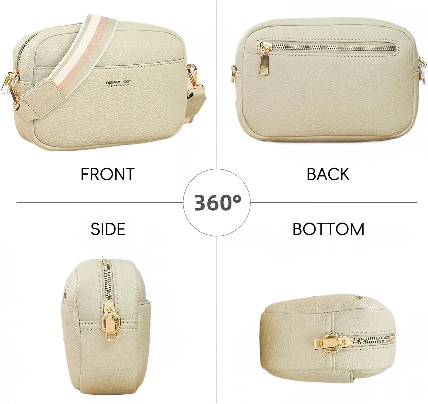 Crossbody Bags for Women, Trendy Shoulder Handbags, Satchel Purse Wallet with Adjustable Strap