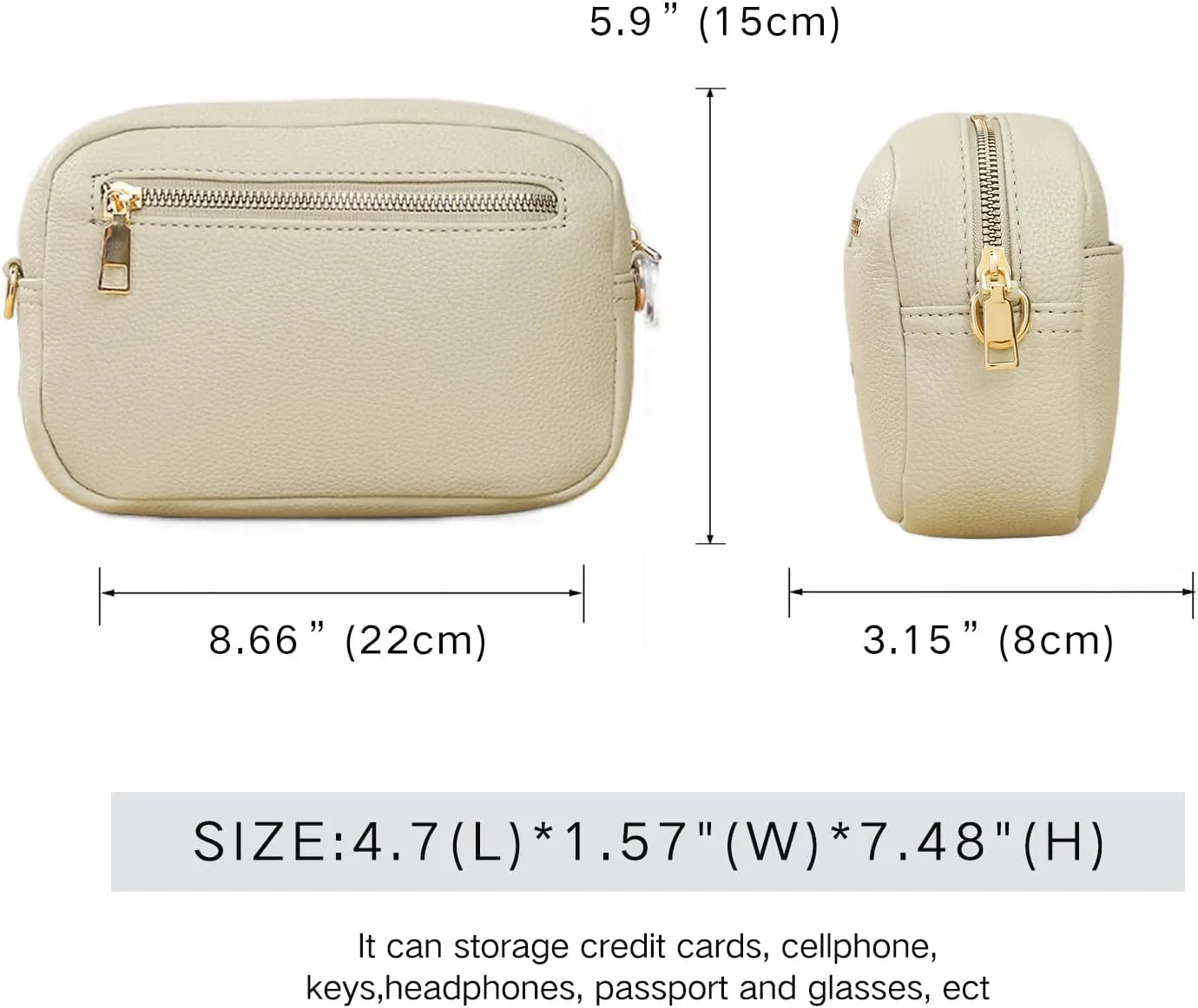 Crossbody Bags for Women, Trendy Shoulder Handbags, Satchel Purse Wallet with Adjustable Strap
