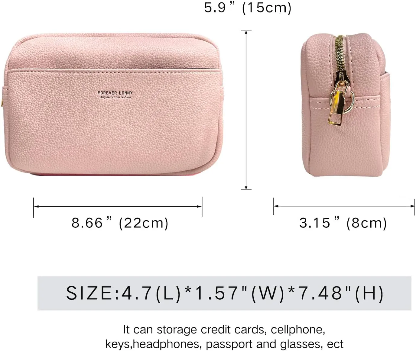 Crossbody Bags for Women, Trendy Shoulder Handbags, Satchel Purse Wallet with Adjustable Strap