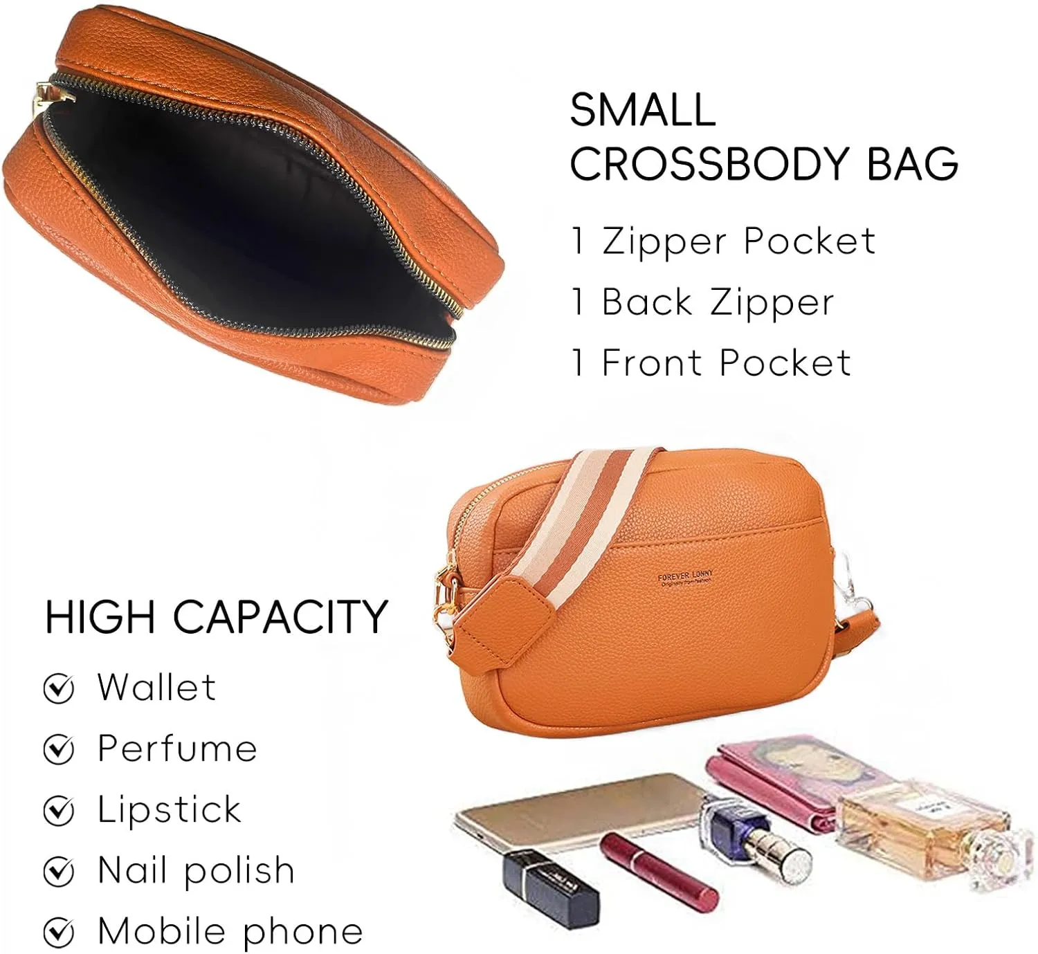 Crossbody Bags for Women, Trendy Shoulder Handbags, Satchel Purse Wallet with Adjustable Strap