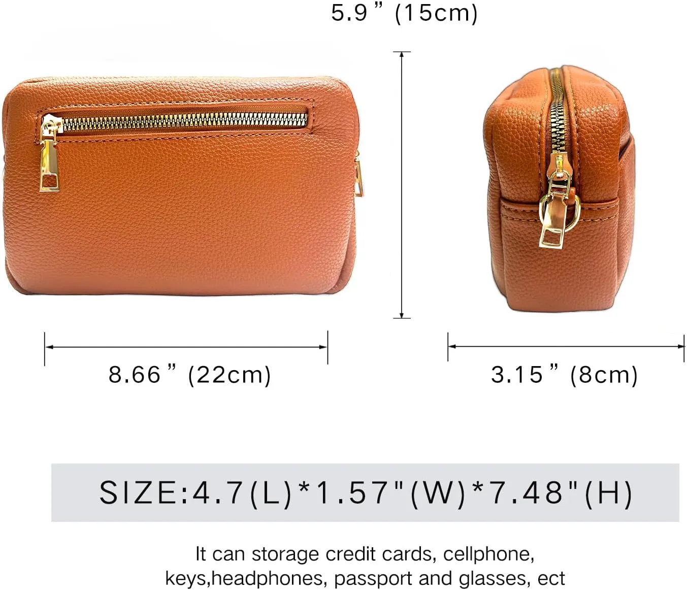 Crossbody Bags for Women, Trendy Shoulder Handbags, Satchel Purse Wallet with Adjustable Strap