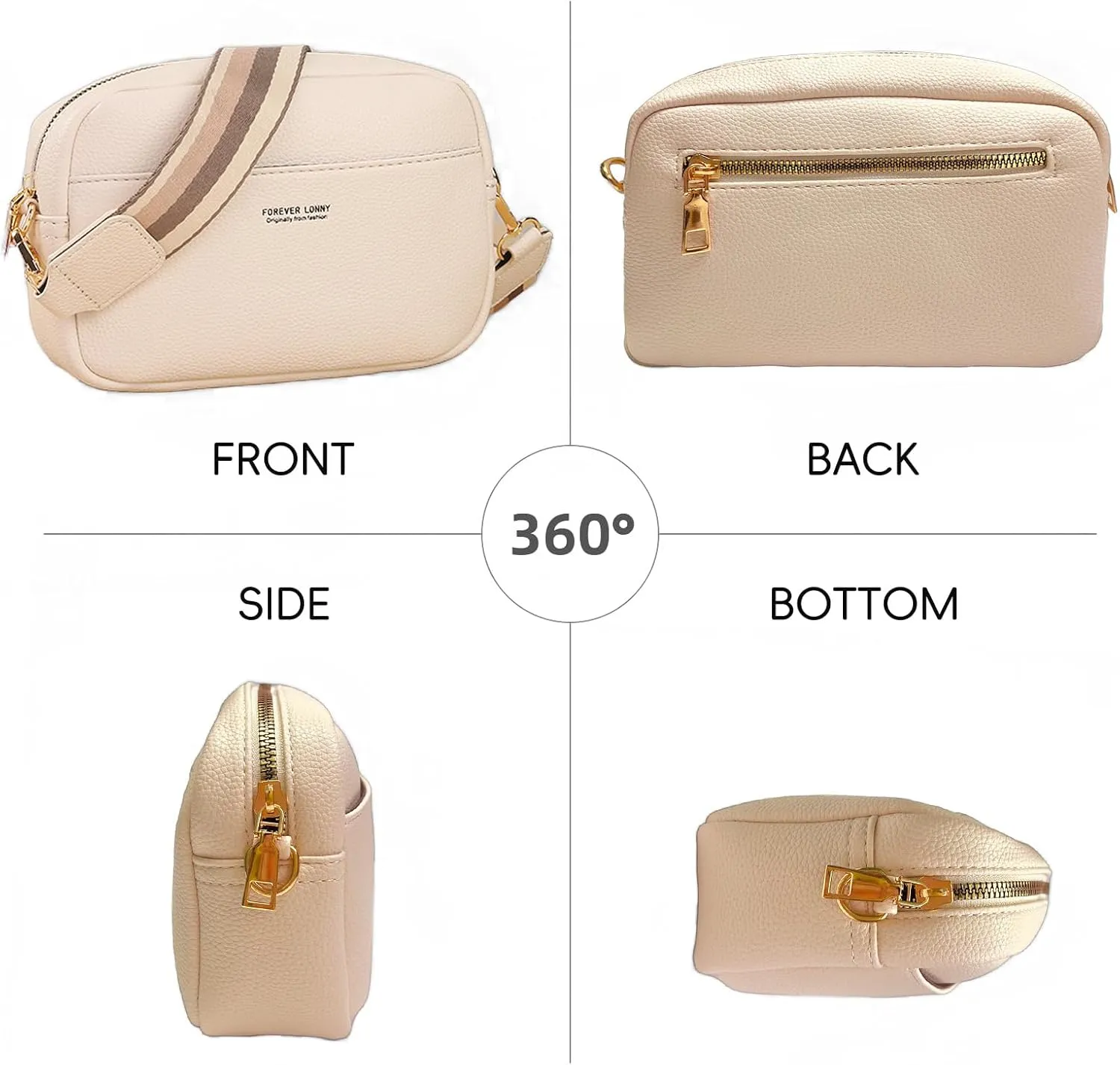 Crossbody Bags for Women, Trendy Shoulder Handbags, Satchel Purse Wallet with Adjustable Strap