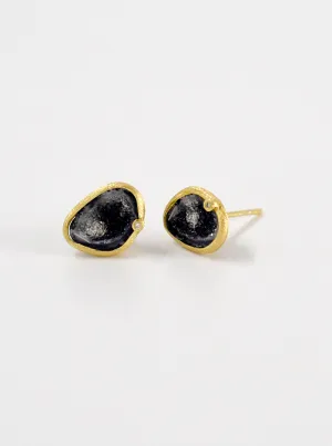 Diamond Geode Stud Earrings