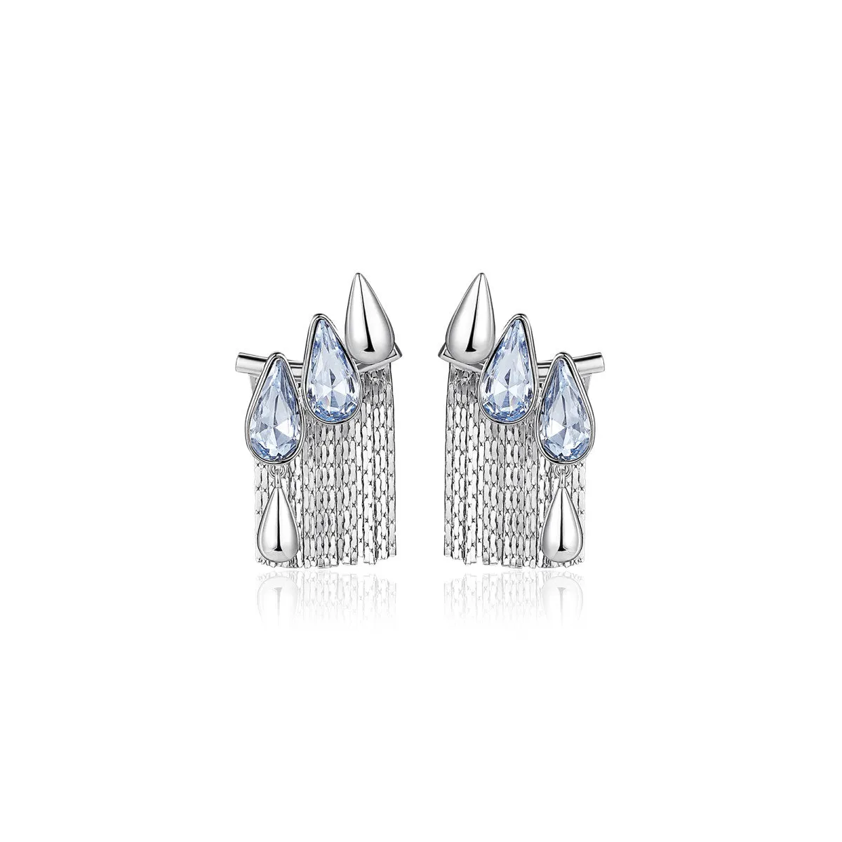 Diva's Tear Silver Earrings
