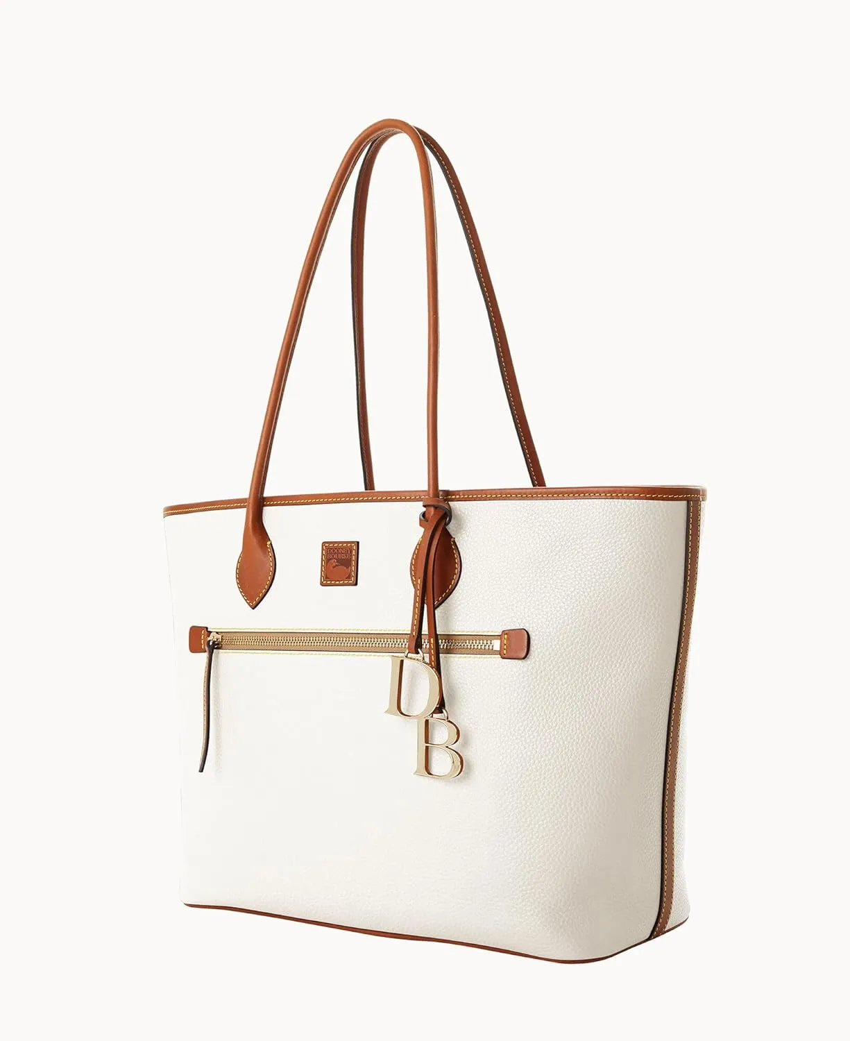 Dooney & Bourke Large Tote Bags for Women, Large Leather Tote Bag with Zipper Pockets and Long Shoulder Straps