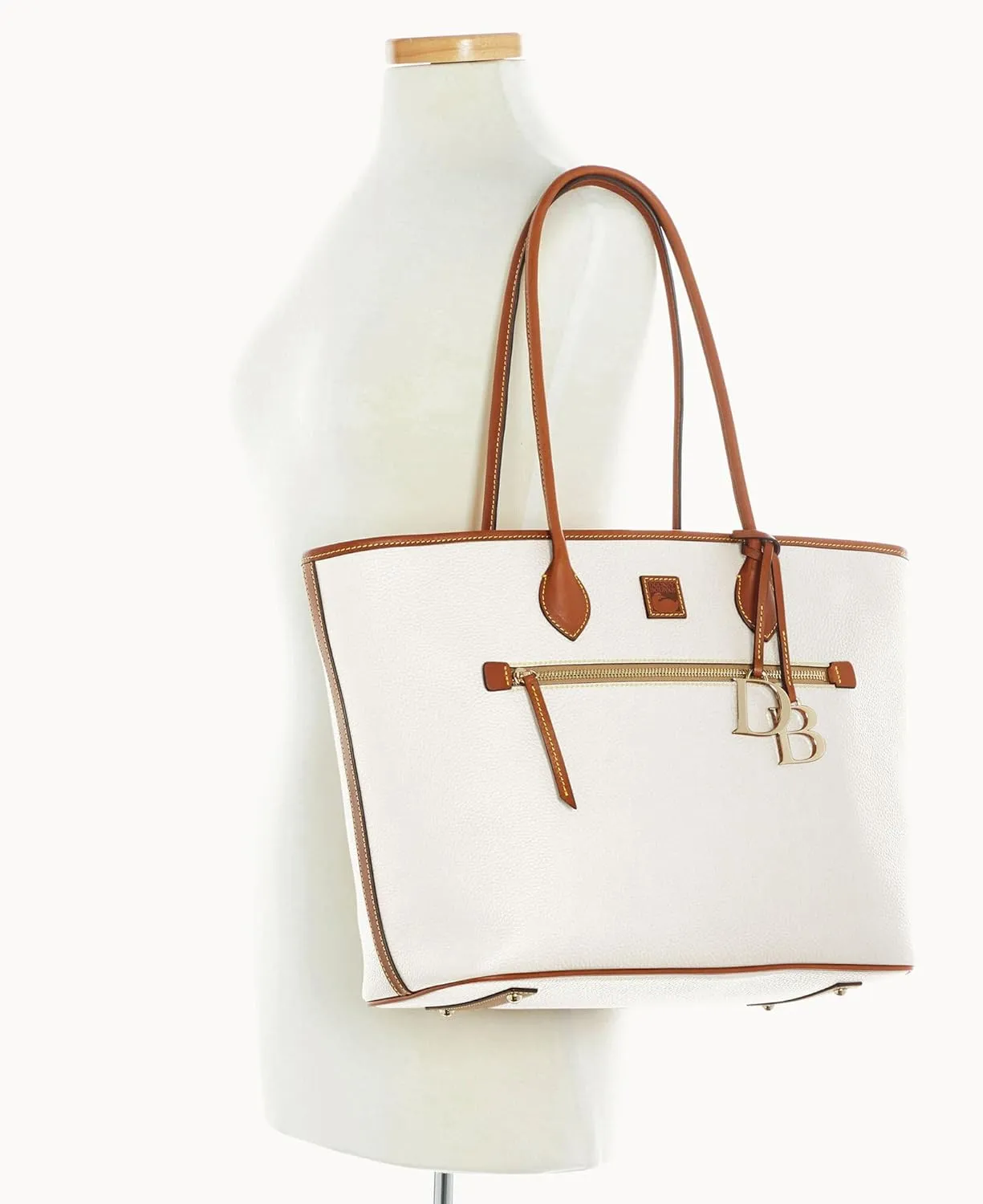 Dooney & Bourke Large Tote Bags for Women, Large Leather Tote Bag with Zipper Pockets and Long Shoulder Straps
