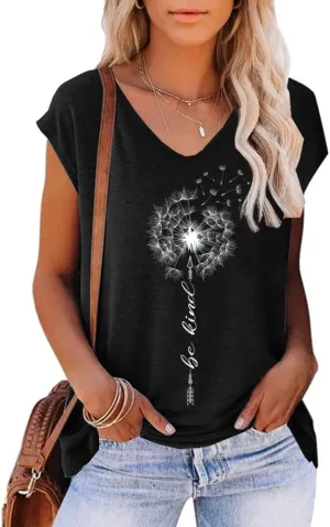 ETCYY NEW Womens Summer Tops Trendy V Neck Tank Tops Tie Dye Sleeveless Cute Printed Loose Fit