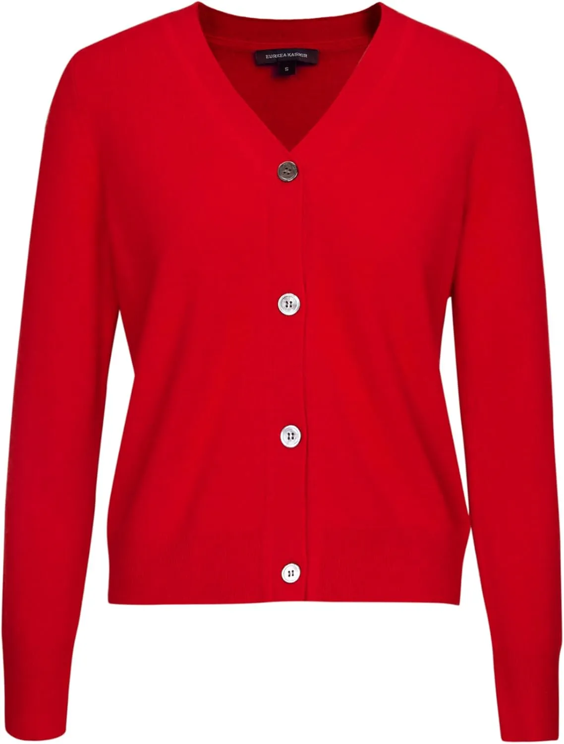 EURKEA Women's V Neck 100% Cashmere Cardigan Sweater, Pullover Winter Top for Women, Gifts Ready