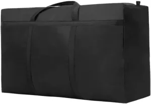 Extra Large Waterproof Moving Luggage Bags Laundry Shopping Bag foldable luggage travel bag Large Capacity Quilt Organizer(M BLACK)