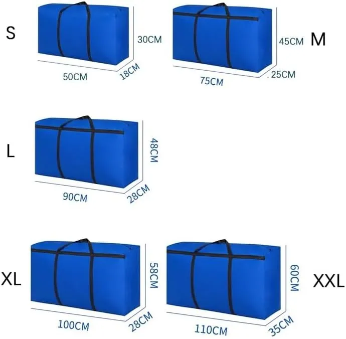Extra Large Waterproof Moving Luggage Bags Laundry Shopping Bag foldable luggage travel bag Large Capacity Quilt Organizer(M BLACK)