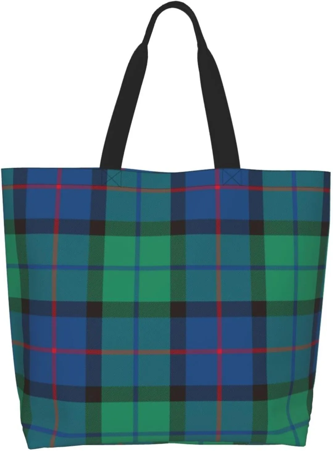 Forbes Ancient Tartan Tote Bag For Women Weekender Travel Bag Reusable Grocery Bags Large Totes Handbags