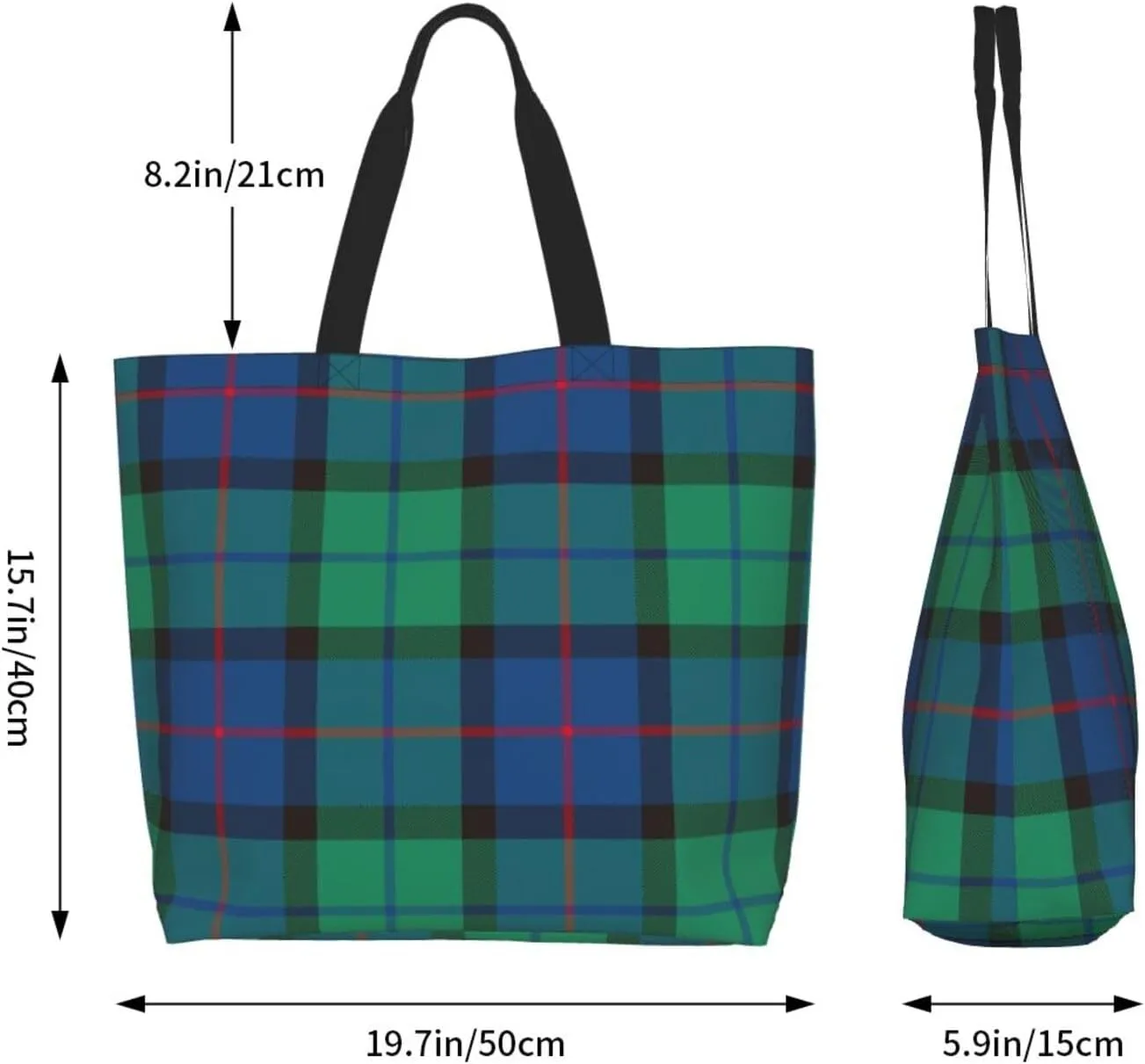 Forbes Ancient Tartan Tote Bag For Women Weekender Travel Bag Reusable Grocery Bags Large Totes Handbags