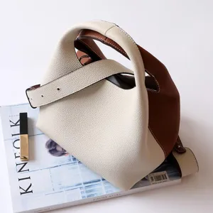 Genuine Leather Bucket Tote Bag Hobo Crossbody Bags for Women Trendy Purses Handbags Shoulder Purse Everyday Purse