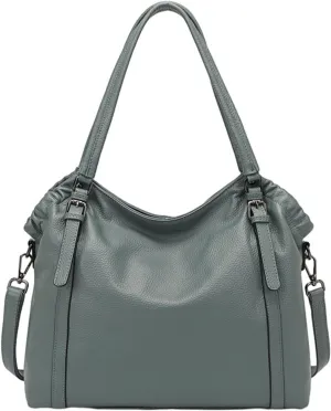Genuine Leather Tote Bag for Women Satchel Purse and Handbags Ladies Shoulder Totes Bag Crossbody Bags (A)