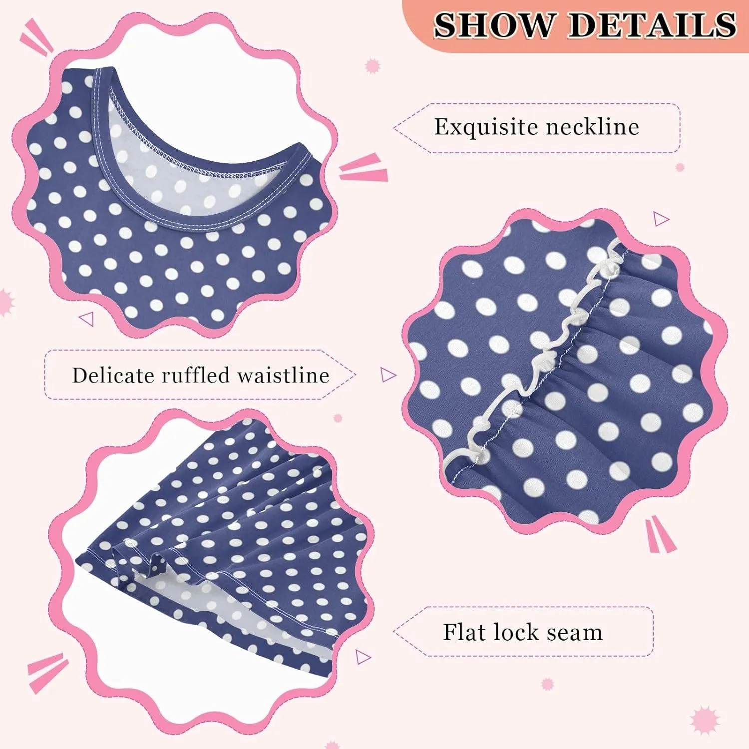 Girls Cute Dress Kids Summer Sleeveless Dresses Sundress Swing Outfit 2-9 Years