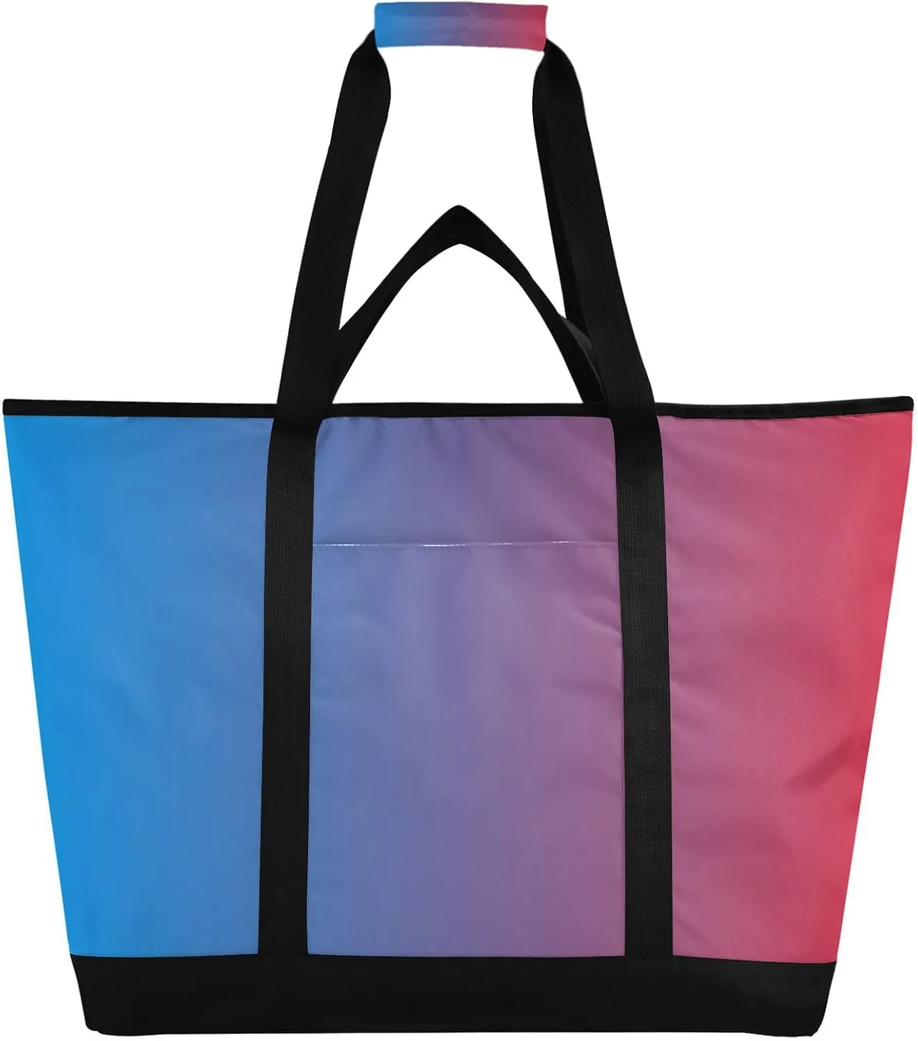 Gradients Tote Bag for Women with Zipper Reusable Grocery Bags Insulated Cooler Bag Shopping Bags Handbags Totes
