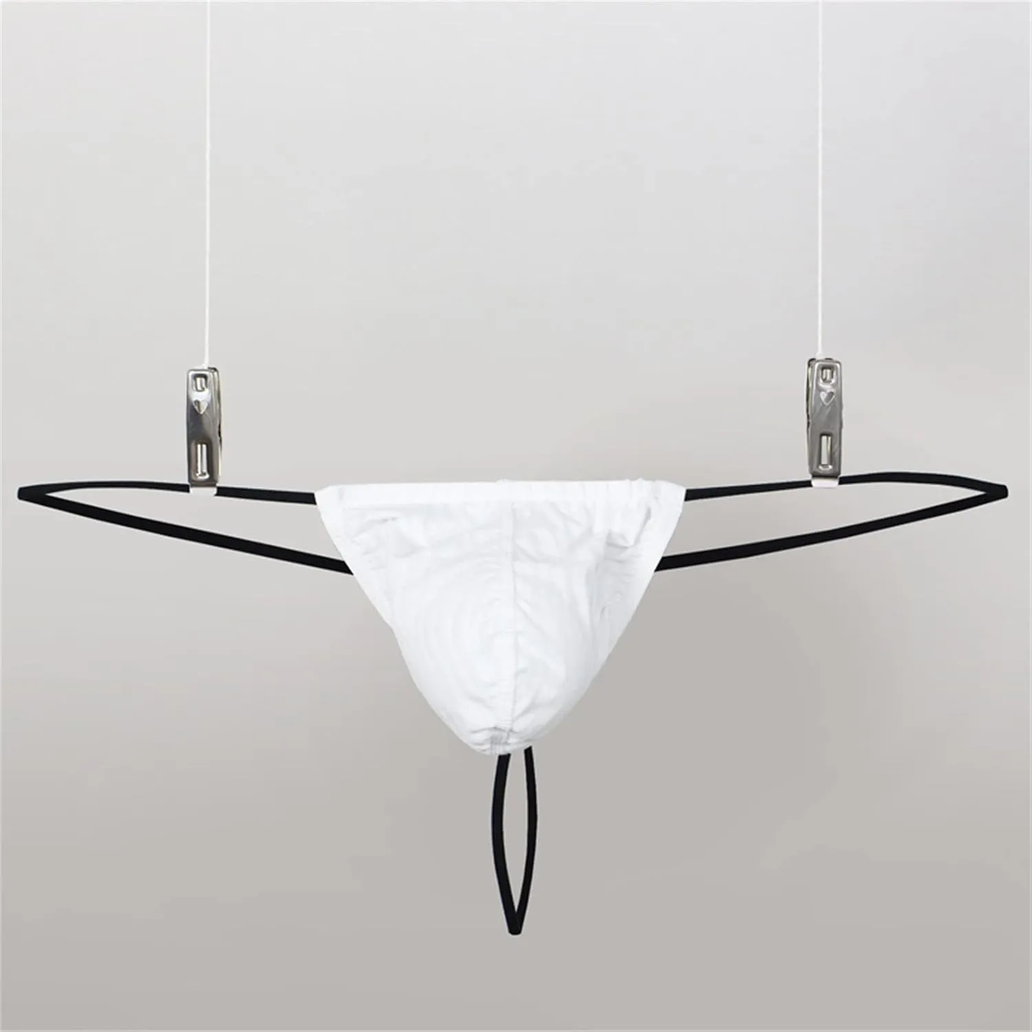 JEsilunmaMY Mens Stretch Pouch Thongs Low Rise See Through Mesh Bulge G-String Briefs Breathable T-Back Jockstrap Underwear
