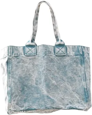JHTPSLR Denim Tote Bag for Women Jeans Bag Vintage Denim Handbags Shoulder Bag Hand Tote Casual Vintage Preppy