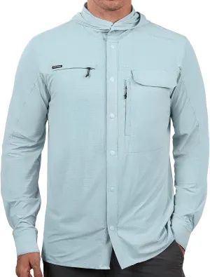 KastKing Baxter Pass UPF 50  Long Sleeve Shirt with Hood - Breathable, Quick-Dry, 4-Way Stretch, Multi Design for Outdoors