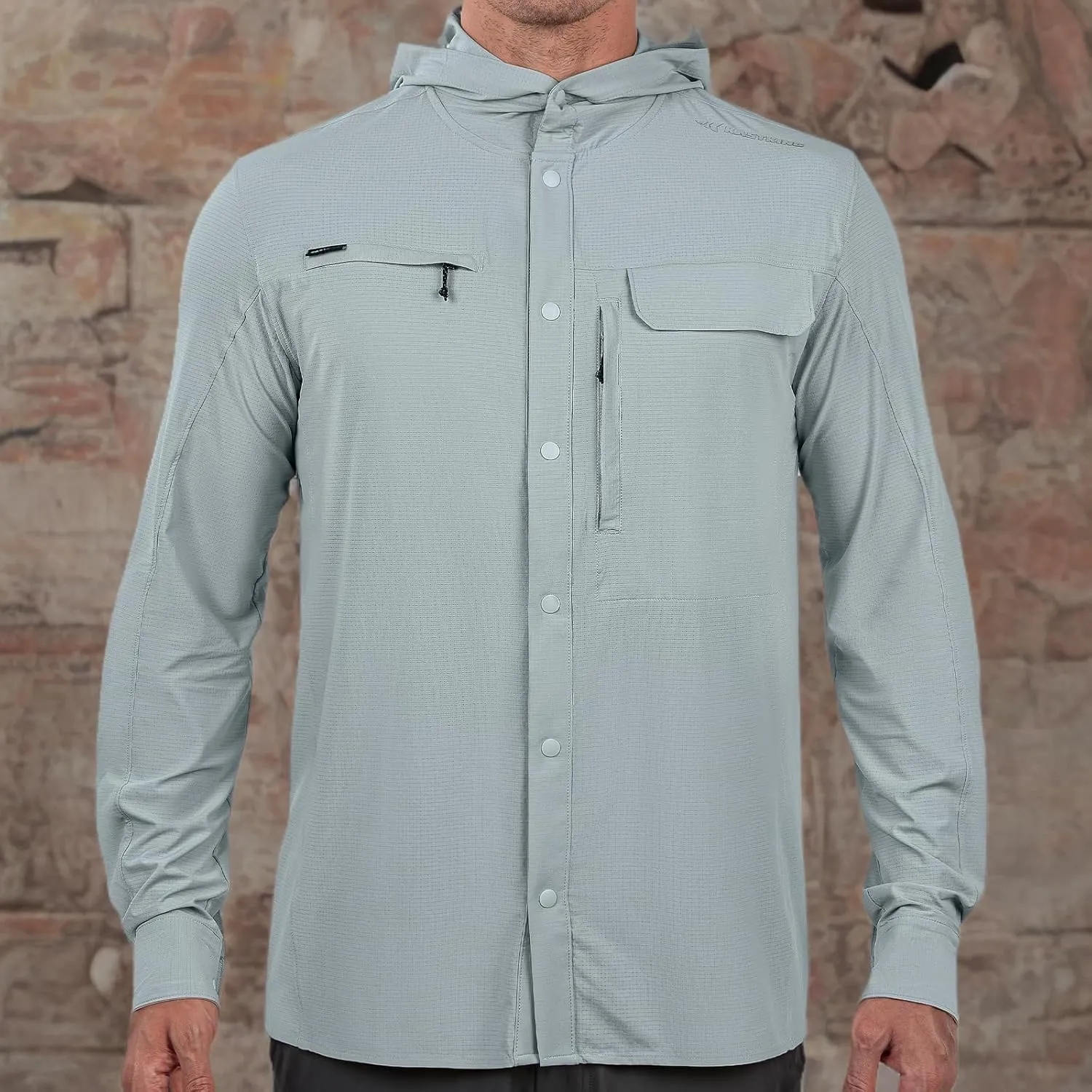 KastKing Baxter Pass UPF 50  Long Sleeve Shirt with Hood - Breathable, Quick-Dry, 4-Way Stretch, Multi Design for Outdoors