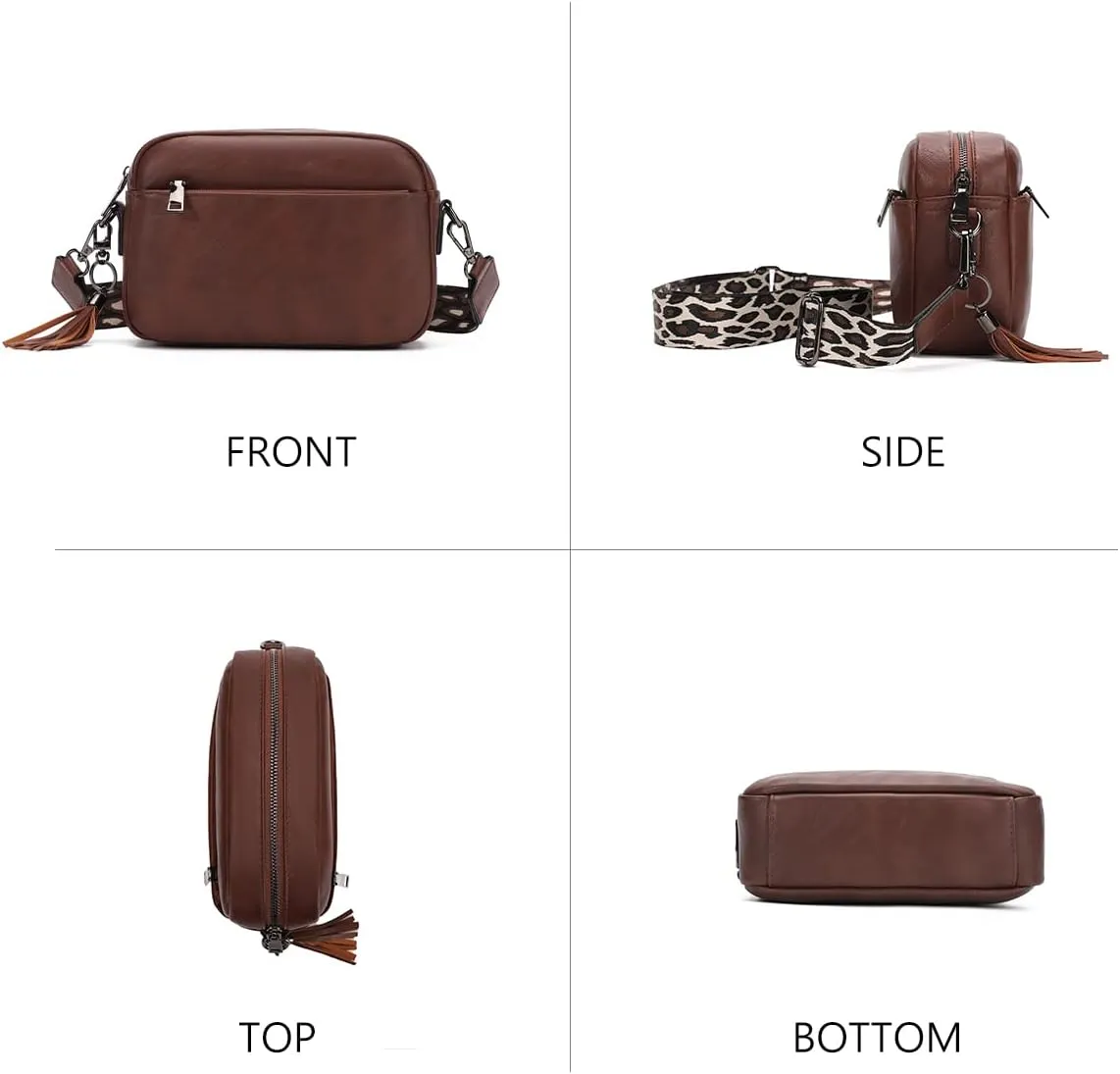 KL928 Small Crossbody Bag for Women, Soft FAUX Leather Cell Phone PurseAdjustable Strap Shoulder Handbags Wallet Purse