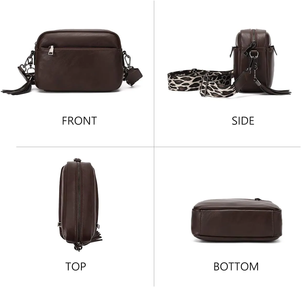 KL928 Small Crossbody Bag for Women, Soft FAUX Leather Cell Phone PurseAdjustable Strap Shoulder Handbags Wallet Purse