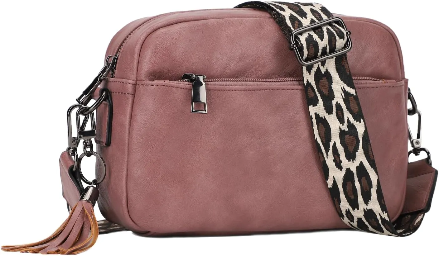KL928 Small Crossbody Bag for Women, Soft FAUX Leather Cell Phone PurseAdjustable Strap Shoulder Handbags Wallet Purse